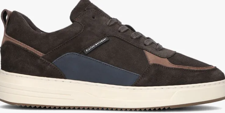 bruine cycleur de luxe lage sneakers commuter