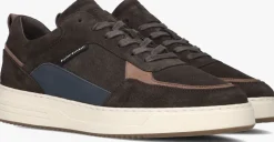 bruine cycleur de luxe lage sneakers commuter