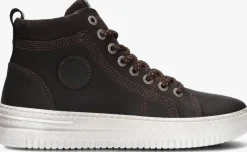 bruine develab hoge sneakers 45915