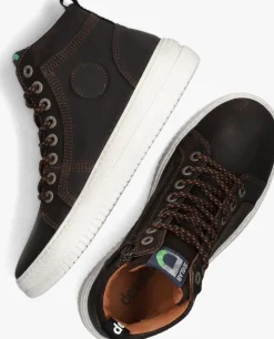 bruine develab hoge sneakers 45915