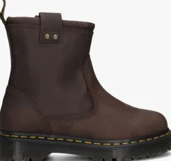 bruine dr martens boots anistone low