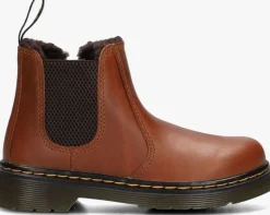bruine dr martens chelsea boots 2976 leonore k