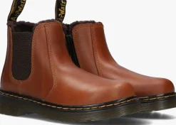 bruine dr martens chelsea boots 2976 leonore k