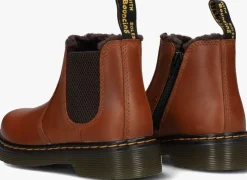bruine dr martens chelsea boots 2976 leonore k
