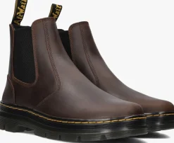 bruine dr martens chelsea boots embury m