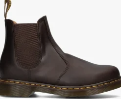 bruine dr martens chelsea boots 2976 ys m