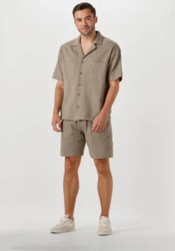 bruine drykorn casual overhemd lauwernz 522160