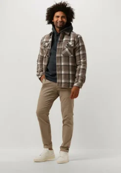 bruine dstrezzed overshirt teppe overshirt