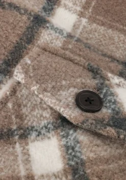 bruine dstrezzed overshirt teppe overshirt