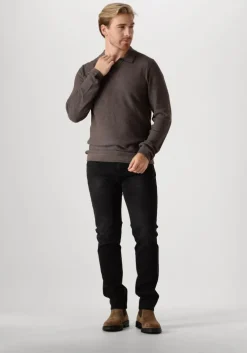 bruine dstrezzed trui mercury polo