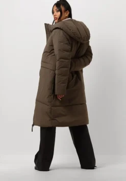 bruine elvine gewatteerde jas eliza