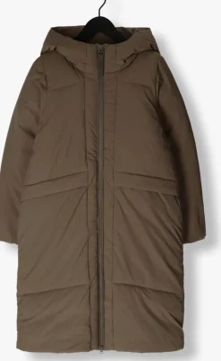 bruine elvine gewatteerde jas eliza