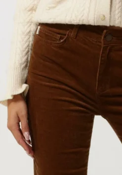 bruine fabienne chapot flared broek eva corduroy flare trousers