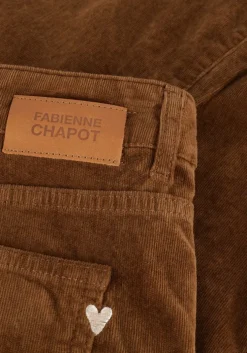 bruine fabienne chapot flared broek eva corduroy flare trousers
