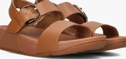 bruine fitflop platte sandalen je7