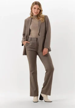bruine fiveunits flared broek clara 108
