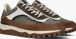 bruine floris van bommel lage sneakers sfm-10156 de grommer