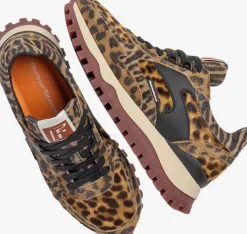 bruine floris van bommel lage sneakers sfw-10143 grommi