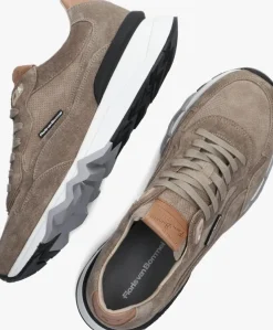 bruine floris van bommel lage sneakers sfm-10136 de zager