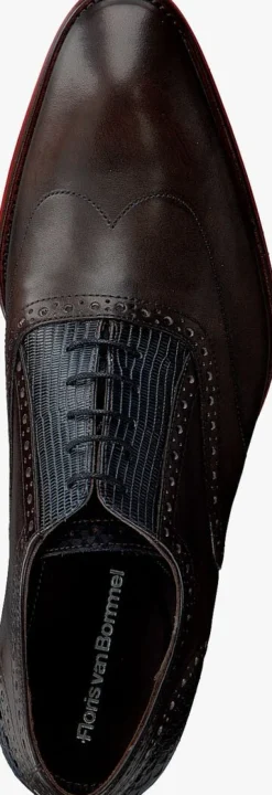 bruine floris van bommel nette schoenen sfm-30229
