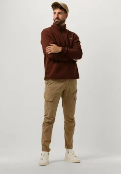 bruine forét trui motion half zip