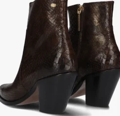 bruine fred de la bretoniere enkellaarsjes blaire ankle boot