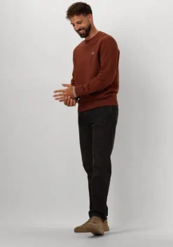 bruine fred perry trui crew neck sweatshirt