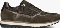 bruine gabor lage sneakers 378