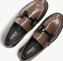 bruine gabor loafers 452