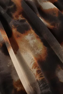 bruine gestuz tops & t-shirts behkagz mesh top