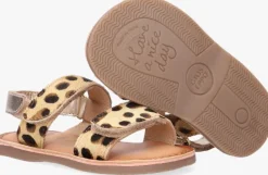 bruine gioseppo platte sandalen verlaine