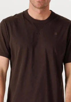 bruine g-star raw t-shirt nifous r t
