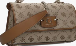 bruine guess schoudertas neda convertrible xbody flap