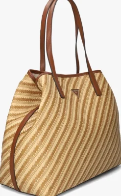 bruine guess schoudertas vikky ii large 2 in 1 tote