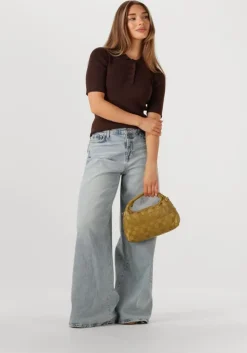 bruine haute l'amitié t-shirt piccolo ss polo rib knit