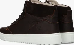 bruine hub hoge sneakers dundee