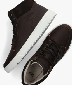bruine hub hoge sneakers dundee