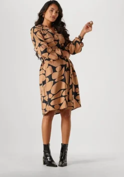 bruine inwear mini jurk mettaiw short dress
