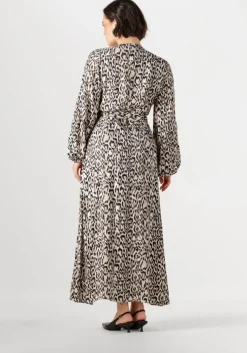 bruine jansen amsterdam maxi jurk rebecca jurk wa 564 wrap long sleeve