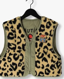 bruine jelly mallow gilet flower quilted reversible vest
