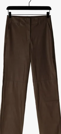 bruine knit-ted wijde broek naomi pant