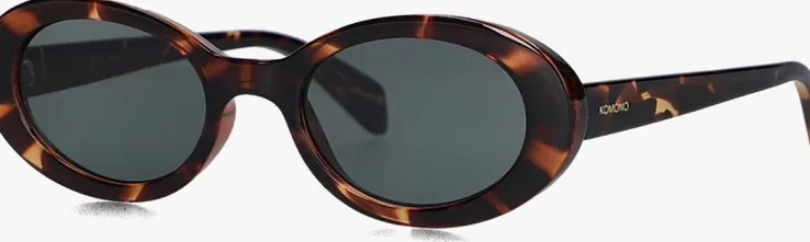 bruine komono zonnebril ana tortoise