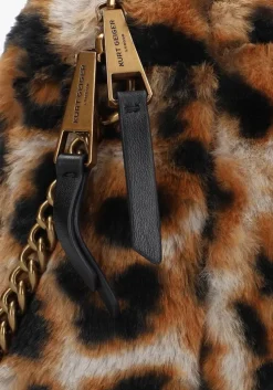 bruine kurt geiger london schoudertas kensington puff camera