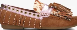 bruine kurt geiger london mocassins tassel fringe