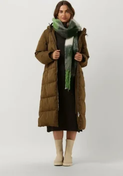 bruine levete room midi jurk lr-kalima 13 dress