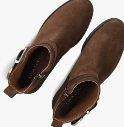 bruine lina locchi enkellaarsjes 2232