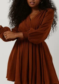 bruine louizon mini jurk amine robe