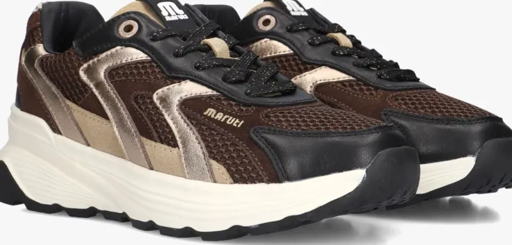 bruine maruti lage sneakers dora