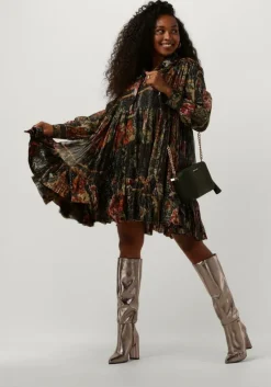 bruine mes demoiselles mini jurk molda