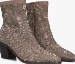 bruine mexx enkellaarsjes peach mara